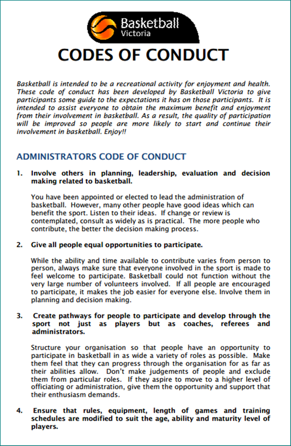 code of conduct
